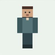 Front 3D preview of the Minecraft skin created from character artwork